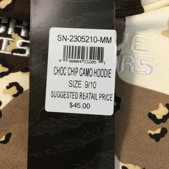 We Are Little Giants Creative Disruptors Choc Chip Camo Boy’s Hoodie Size 9/10 - Picture 6 of 10